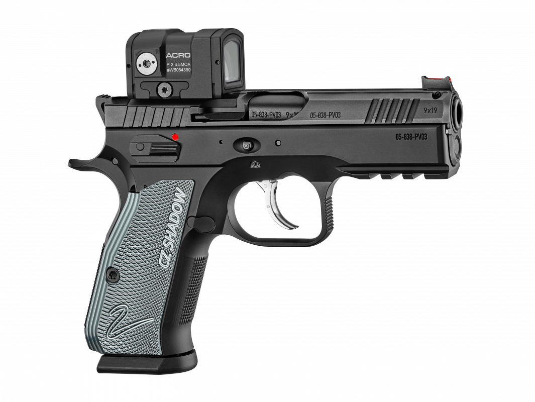 75 Shadow 2 Compact OR 9mmLuger Schwarz/Grau 15 Schuss - 2 Reservemagazine Double Action
