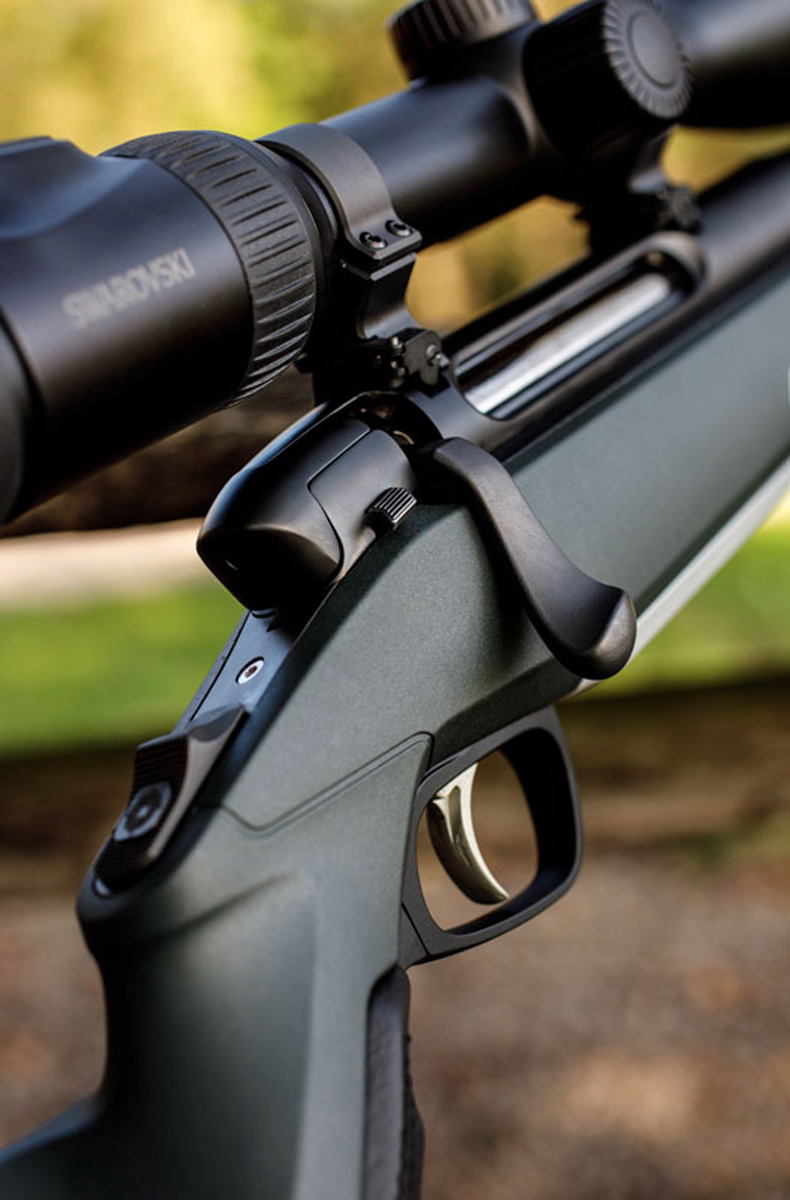 Monobloc .308Win Grün LL56cm / M15x1 / ohne Visierung Ledereinlage Schwarz