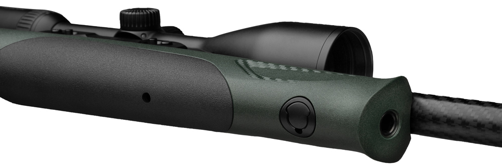 Walther RS3 Pro Pine, Bild zeigt den Vorderschaft der Waffe mit einer Verbindungsstelle für ein Bipod