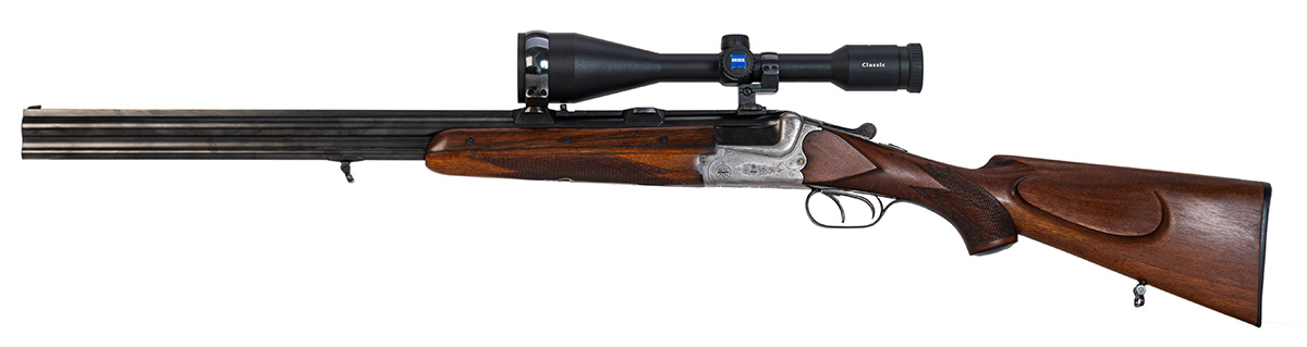 Mod. 210 12/70-7x57R , ZF Swarovski Habicht 3-12x56 Abs. 4 LP, SEM, 2. Lauf .30RBlaser-12/70, Est.-Lauf .22 l.r., Zeiss 8x56
