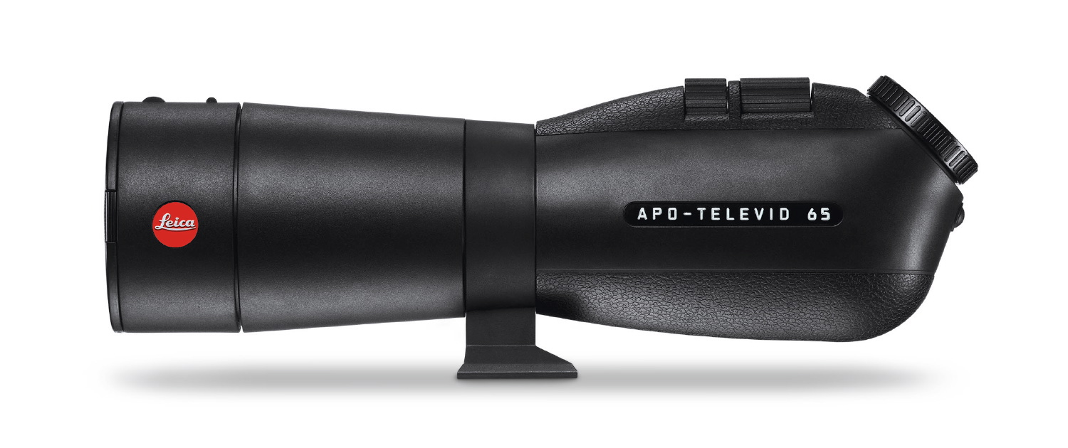 Leica APO-Televid 65 Winkeleinblick ohne Okular Spektiv mit Winkeleinblick (45°) Innovatives 4-teiliges Fluoridlinsenobjektiv für maximale Farbtreue Robustes gummiarmiertes Magnesium-Gehäuse
