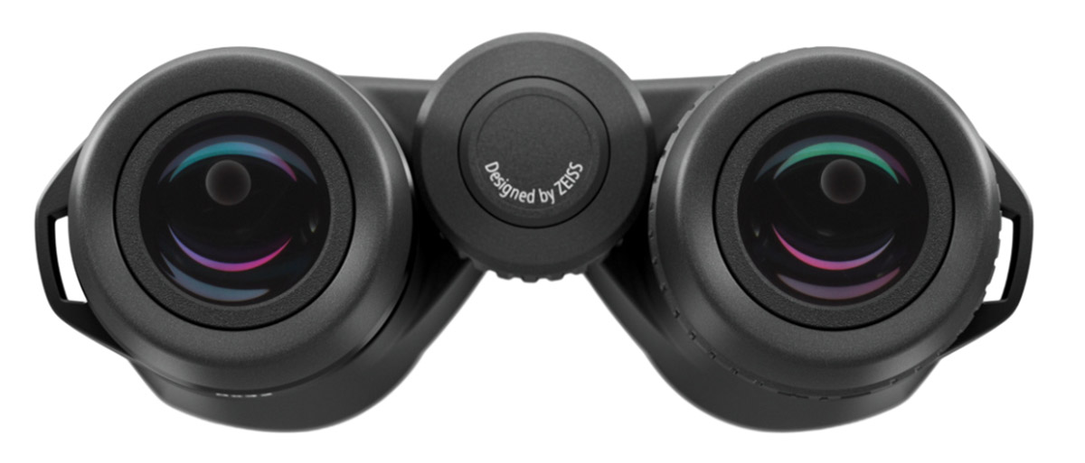 zeiss conquest hdx 10x42 fernglas rueckansicht mit okularen und bedienelementen