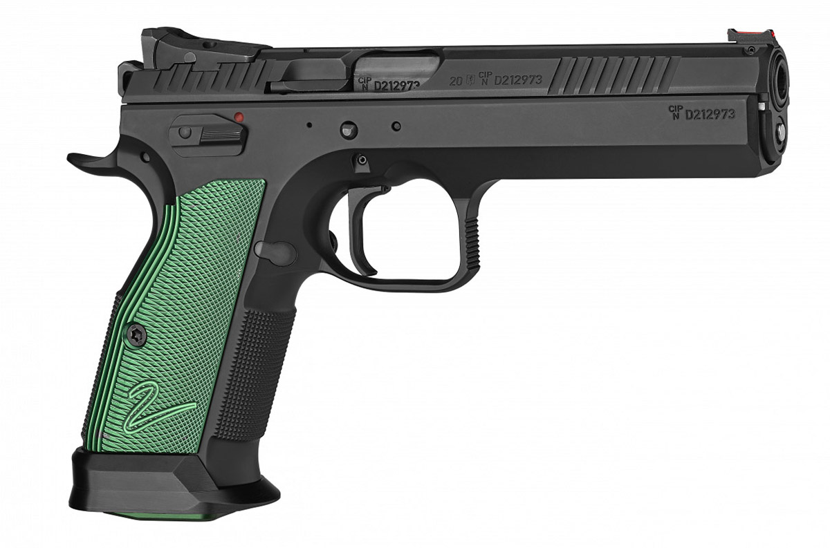 TS 2 Racing Green 9mmLuger 20 Schuss - 2 Reservemagazine Single Action