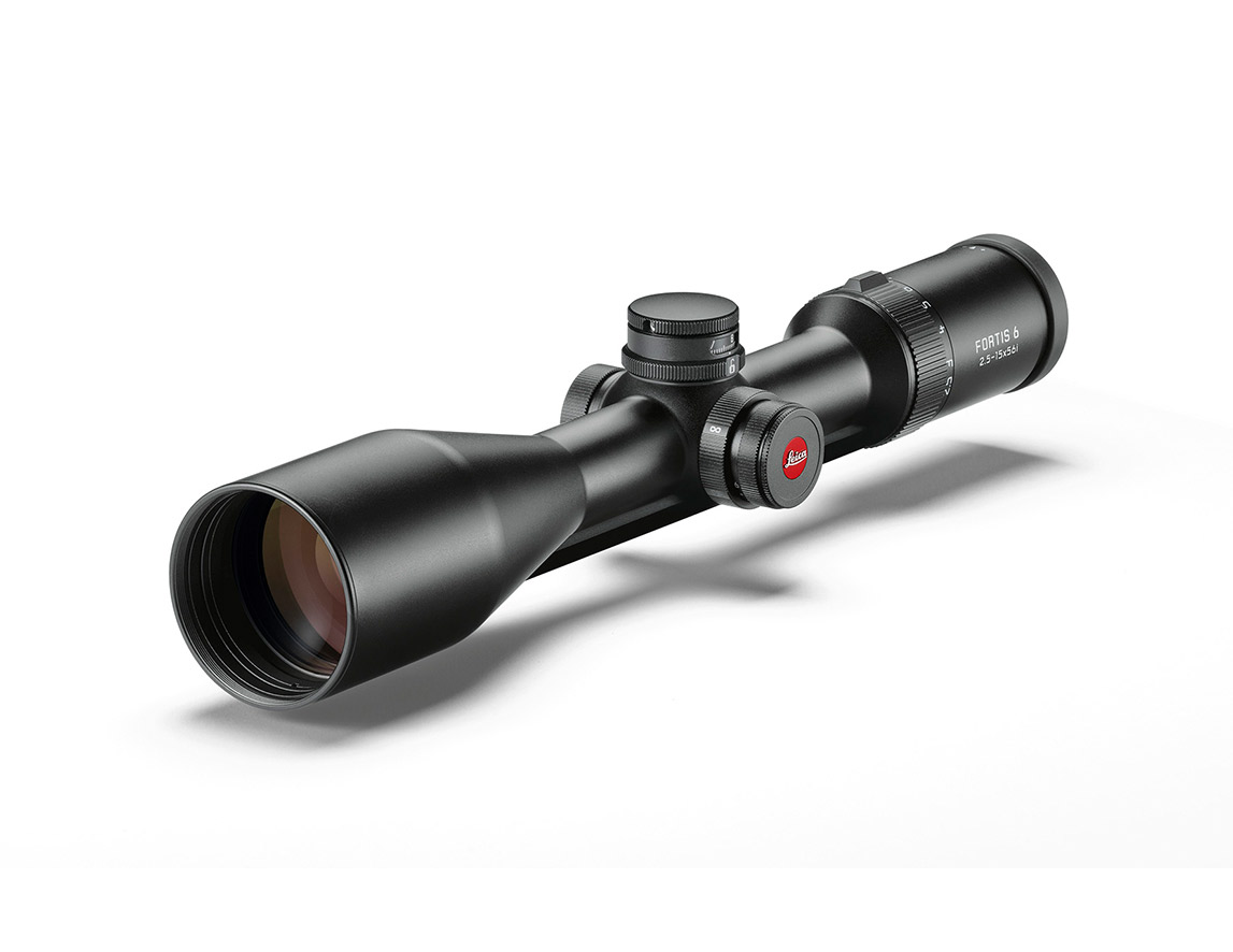Zielfernrohr Leica Fortis 6 2,5-15x56i, schräge Vorderansicht