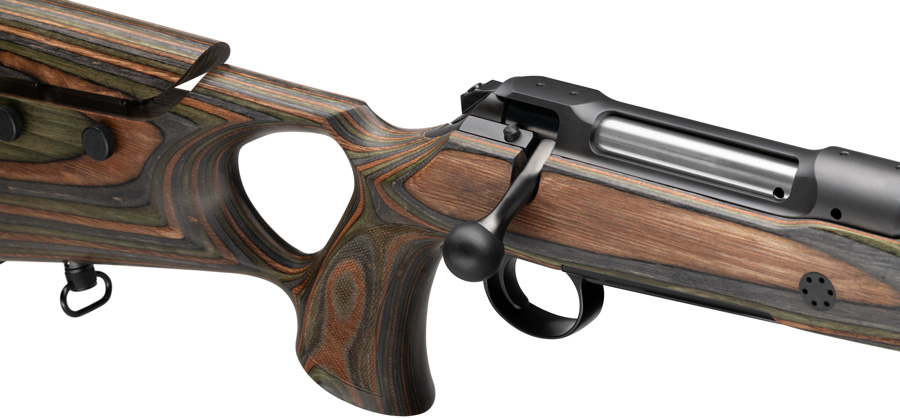 Sauer 101 Wolverine, Geradezug-Repetierer mit Holzschaft, Lochschaft und VSR