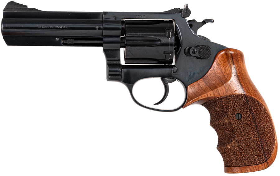 Rossi .357Mag , mit Lederholster , LL: 4 Zoll, Holzgriffschalen
