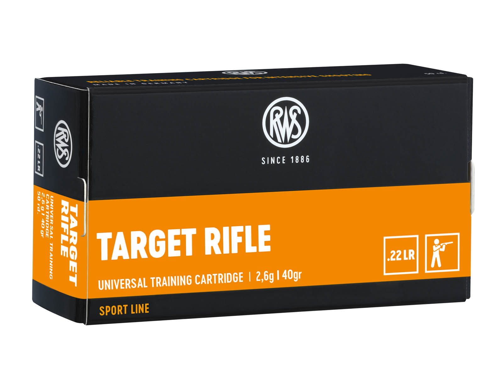 RWS .22lr Target Rifle 2,6g - 40gr - hochwertige Matchpatrone mit sehr hoher Präzision