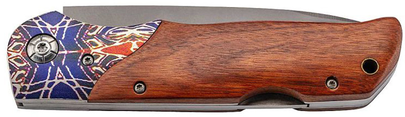 Taschenmesser Cocobolo von Herbertz, abgebildet ist das geschlossene Taschenmesser, Klinge wird in den Griff eingeklappt