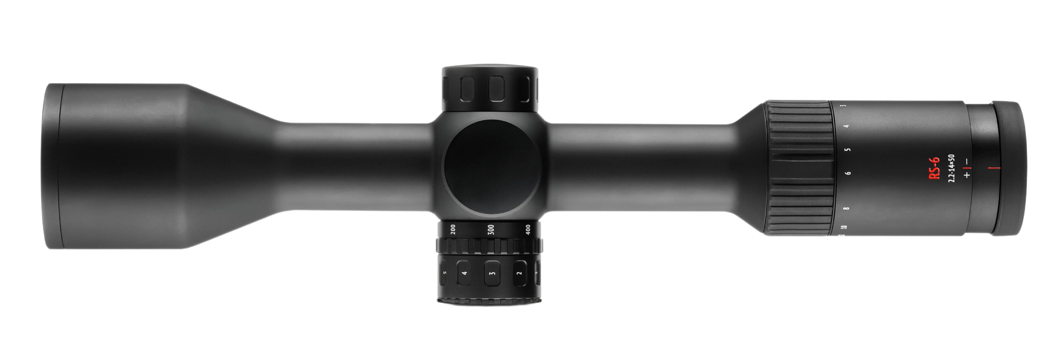 Zielfernrohr Minox RS-6 2,2-14x50, Draufsicht von oben