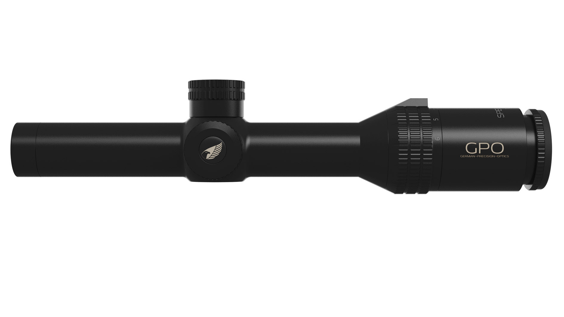 Zielfernrohr GPO Spectra 6x 1-6x24i, Seitenansicht links