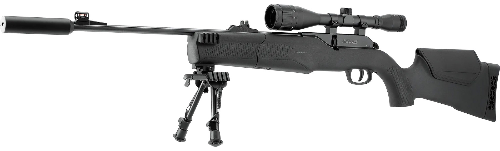 umarex 850m2 xt kit luftgewehr schraeg von vorne links moderne optik mit montageschiene