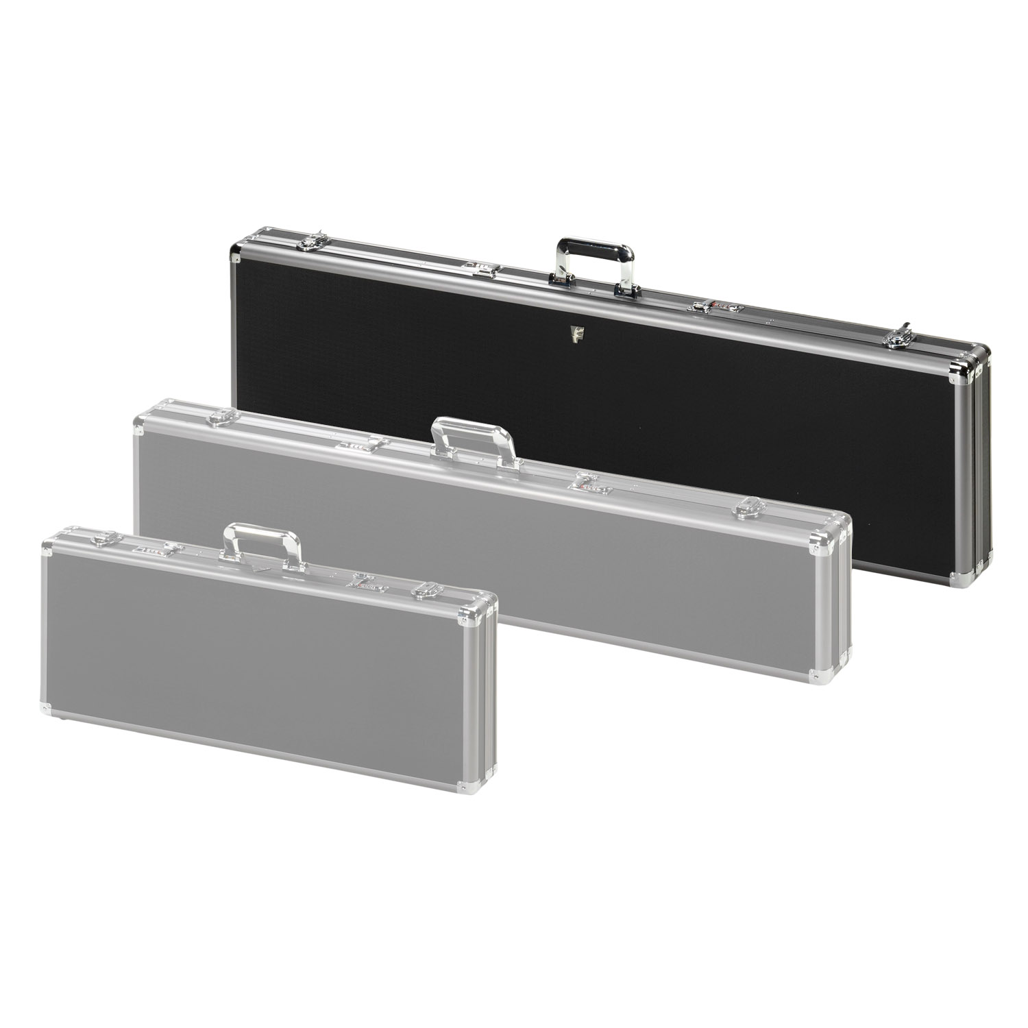 Aluminium-Kunststoff-Koffer für zwei Repetierer 123x33x10cm