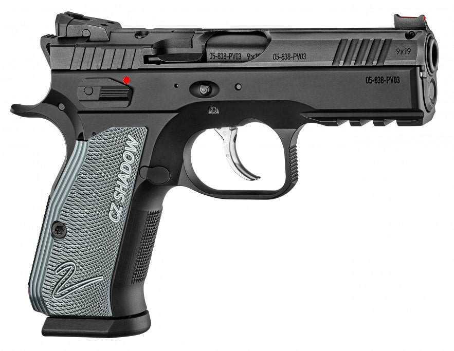 75 Shadow 2 Compact OR 9mmLuger Schwarz/Grau 15 Schuss - 2 Reservemagazine Double Action