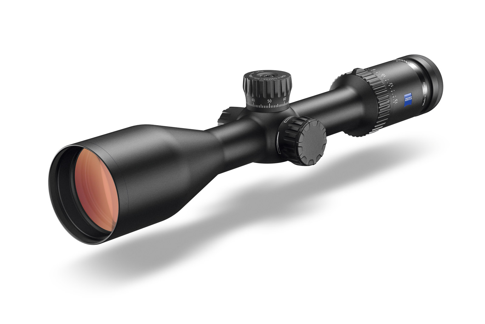 Zeiss Conquest V6 2,5-15x56, schräge Frontansicht