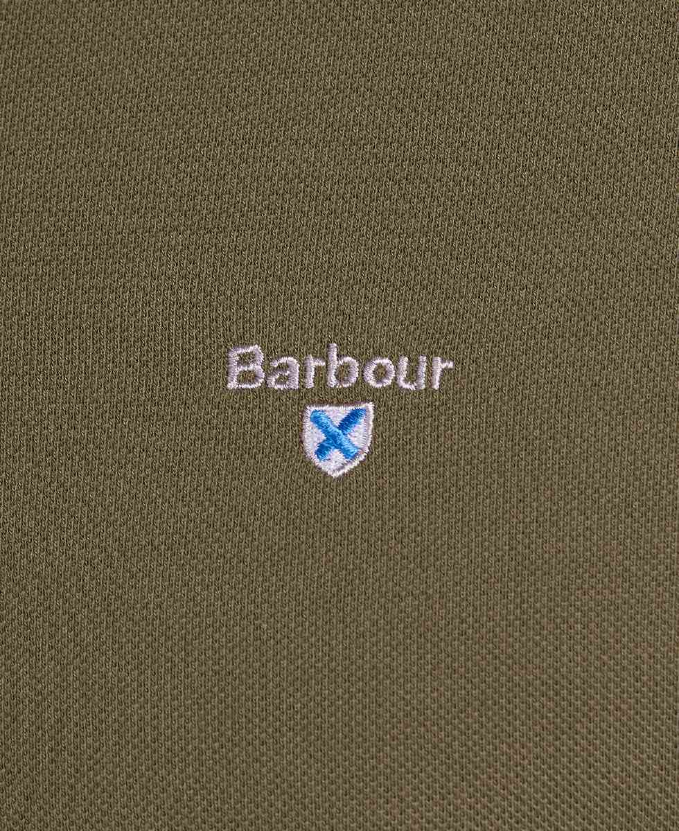 Barbour Polo-Shirt  Tartan Pique Polo klassisches Herrenpoloshirt mit dezentem Barbour-Logo auf der Brust material