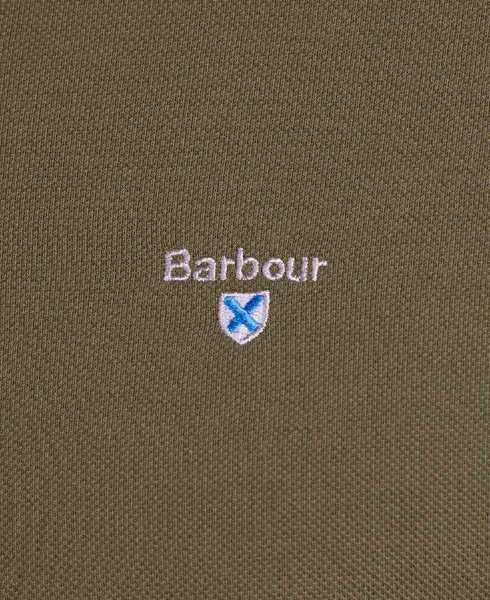Barbour Polo-Shirt  Tartan Pique Polo klassisches Herrenpoloshirt mit dezentem Barbour-Logo auf der Brust material