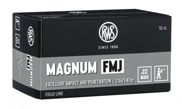 .22WinMag Magnum FMJ 2,6g - 40gr