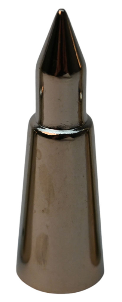 fritzmann stockspitze aus metall 18mm vorderansicht robuste spitze fuer gehstock oder wanderstock