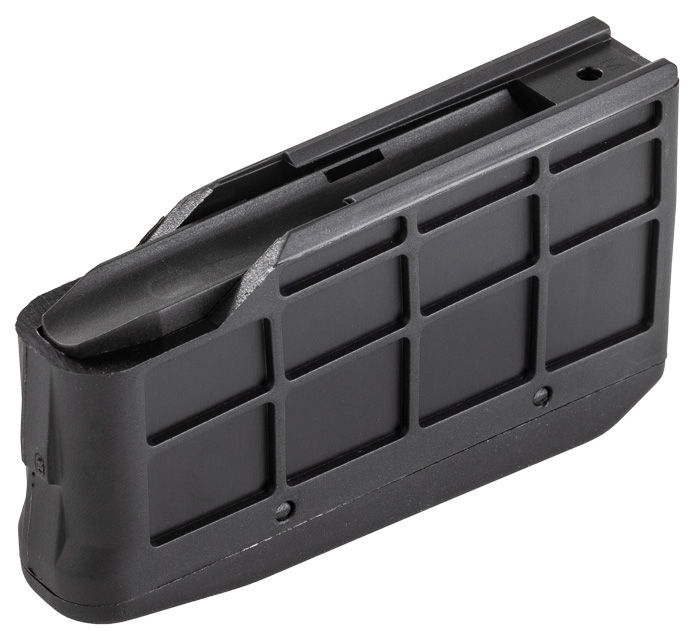 Tikka Magazin für die T3 mit 3 Schuss für kurze Magnum-Patronen, aus hochfestem Polymer für zuverlässige Zuführung.