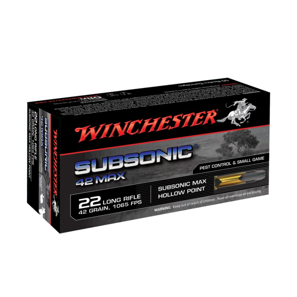 .22lr Subsonic 2,72g - 42gr.  42 MAX