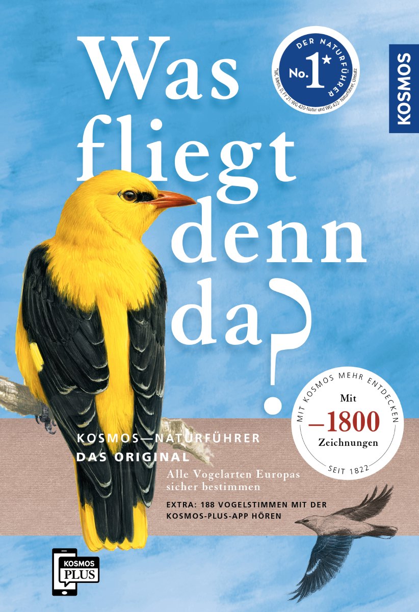 Kosmos Verlag Sachbuch  Was fliegt denn da? Mit „Was fliegt denn da?“ vom Kosmos Verlag lassen sich 540 Vogelarten bestimmen