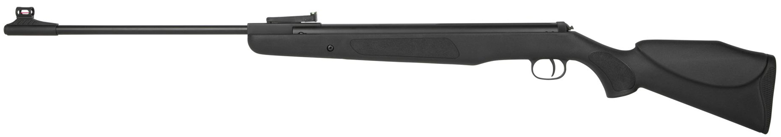 Diana Panther 350 Magnum Professional mit Knicklauf in linker Seitenansicht, deutlich sichtbarer Schaftkontur und klassischer Linienführung des Luftgewehrs.